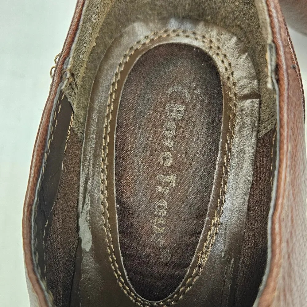 BARETRAPS Brown Leather Tyley Stacked Cone Heel‎ Booties Size 6.5 M